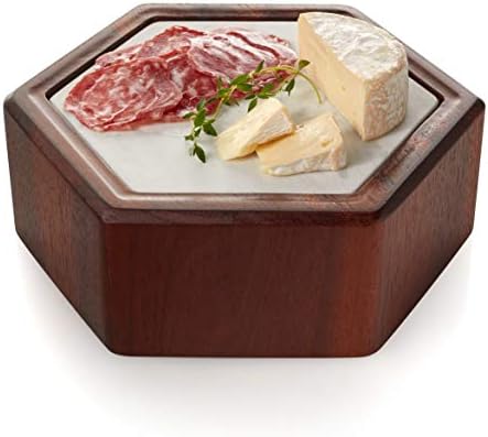 Libbey Urban Story 2-Piece Wood and Ceramic Flip Bowl/Pedestal