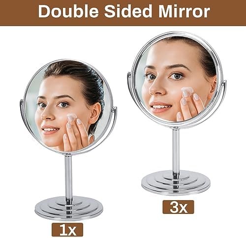 1X 3X Magnifying Makeup Mirror Vanity Mirror for Tabletop