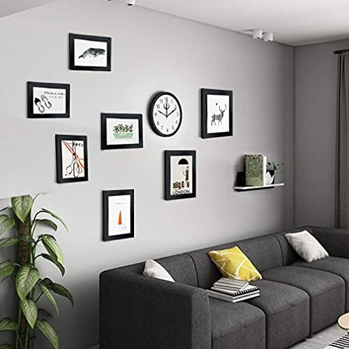 Giftgarden 5x7 Picture Frame 7 Pack, 5 by 7 Photo Frames Set for Wall or Tabletop Display, Black