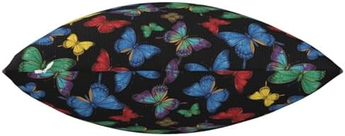 Colorful Butterfly Decorative Throw Pillow Cover