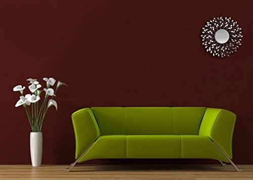 Lulu Decor, Decorative Crystal Metal Vine Wall Mirror, 24" Beveled Wall Mounted Mirror (L72MC)
