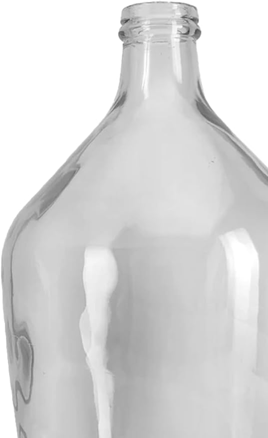 Serene Spaces Living Clear/Brown Tall Vase, Bottle Glass Vase, Elegant Home Decor for Fresh or Dried Flowers, Perfect for Living Rooms, Dining Areas, and Centerpieces (Large - Pack of 1)