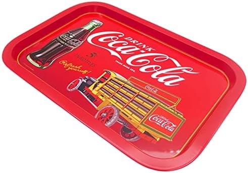 The Tin Box Company Coca Cola Rectangular Tin Tray (778417-12), Red