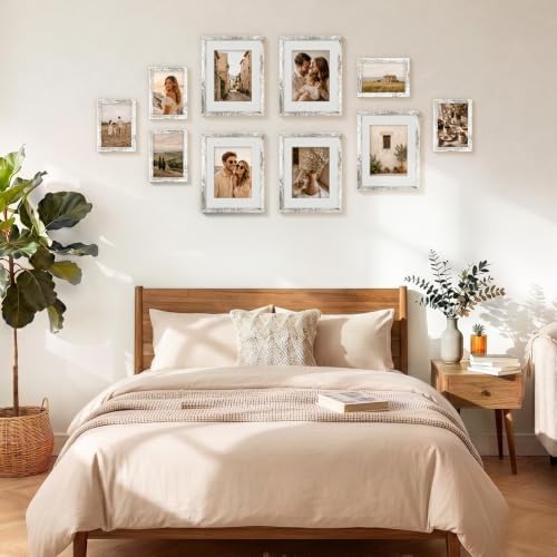 Vittanly 5x7 Picture Frames Set of 5, Wall Mount or Tabletop Display