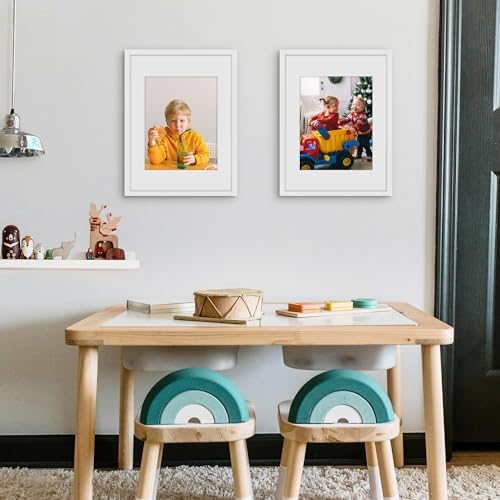 Picrit 12x16 Picture Frame Set of 12, Modern Gallery Wall Frames, White