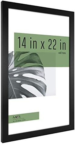 MCS Studio Gallery Poster Frame, 14x22, Black Woodgrain, 2-Pack