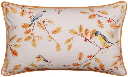 Maison d' Hermine Throw Pillow Covers 100% Cotton (12" x 20" - Pack of 1)
