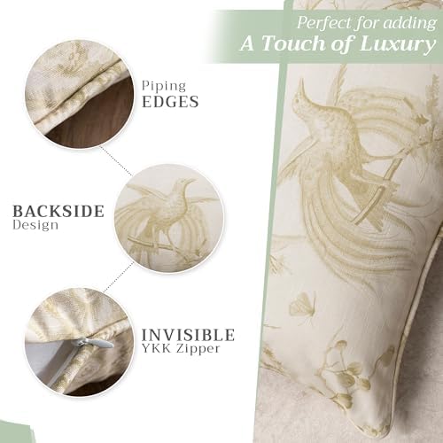 Maison d' Hermine Throw Pillow Covers 100% Cotton (20" x 20" - Pack of 1)