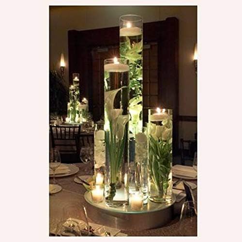 WGV Cylinder Vase, Diameter 5", Height 24", Clear Glass Floral Planter Container, Tall Centerpiece Arrangement for Wedding Party Event Home Office Decor, 1 Piece