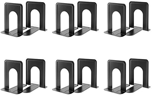 MaxGear Book Ends Universal Premium Bookends for Shelves, Non-Skid Bookend