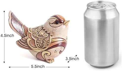 Bird Figurines For Home Decor,Bird Statue Sculpture For Shelf Decor Accents,Boho Bird Decorations For Table Office Living Room Bedroom,Retro Animal Statues Decorative Bird Gifts For Bird Lovers Women