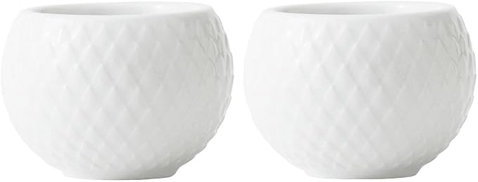 Lyngby Porcelæn Candle Holder, White, 13.1x6.9x5.7