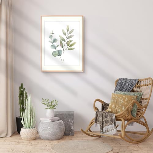 Golden State Art 18x24 Rose Gold Aluminum Frame, Real Glass, Mat Fits 16x20