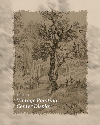 WHASAYART Gold Framed Vintage Wall Art for Living Room, Landscape Painting Prints Shelf Decor for Kitchen, Aesthetic Bedroom Wall Art, Best Gifts for Friends or Family - Small Farmhouse 10L x 8W