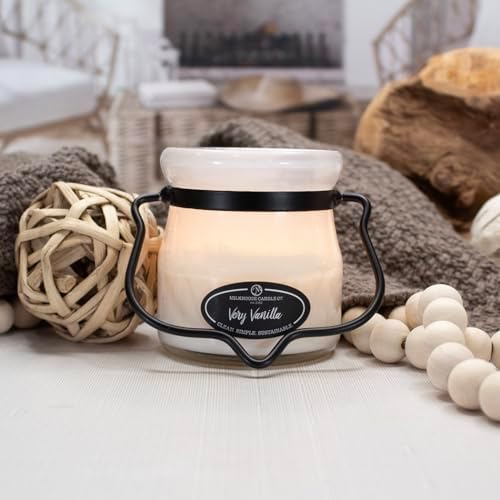 Milkhouse Very Vanilla Scented Soy Candle, 5 oz Cream Jar, 35+ Hr Burn