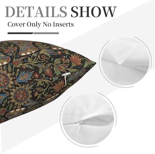 Bohemian Mandala Elephant Throw Pillow Cover
