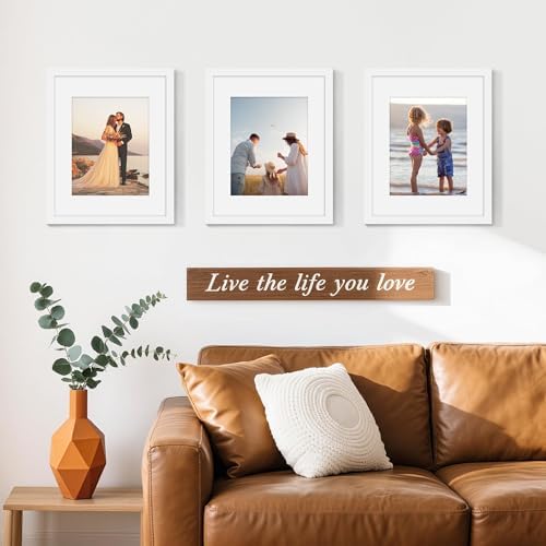 Picrit 16x20 Picture Frame Set of 12, Modern Gallery Wall Frames, White