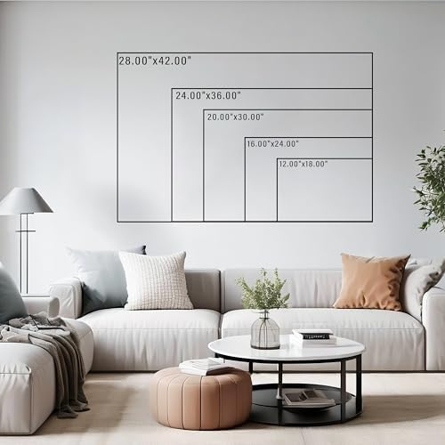 Elephant Canvas Wall Art Elephant with Cub Picture Graffiti Painting Animal Prints Gray Posters Modern Artwork for Living Room Bedroom Bathroom Home Wall Decor Framed(Elephant-15,12.00"x18.00")