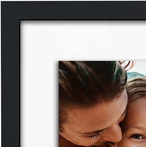 Americanflat 4x6 Floating Collage Picture Frame - Fits 3 - Black