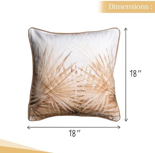 Maison d' Hermine Throw Pillow Covers 100% Cotton (18" x 18" - Pack of 1)