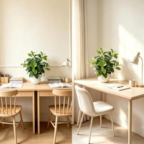 AlphaAcc Small Fake Plants Indoor for Office Bathroom Shelf Decor