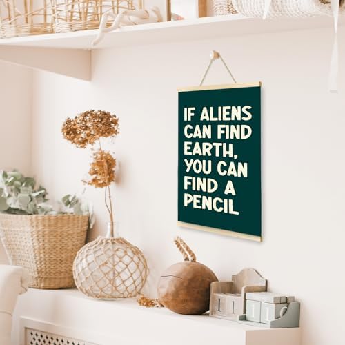 CGBHW 12x16 Inch Dark Green Classroom Poster Hanger Frame, Modern Contemporary Education Wall Art, Motivational Decor for Classroom, Teacher, Kid, Teenager