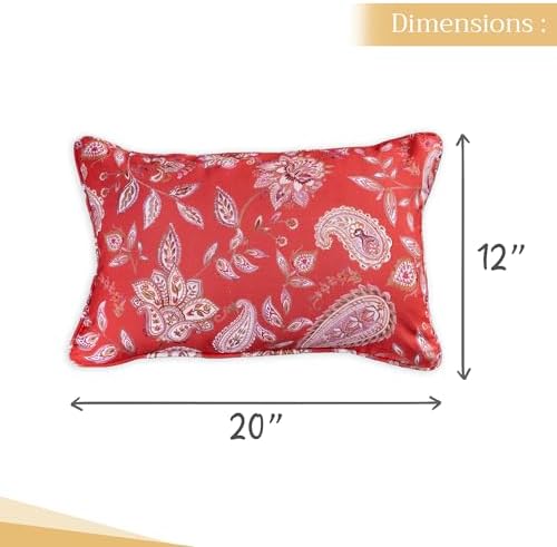 Maison d' Hermine Throw Pillow Covers 100% Cotton (12" x 20" - Pack of 1)