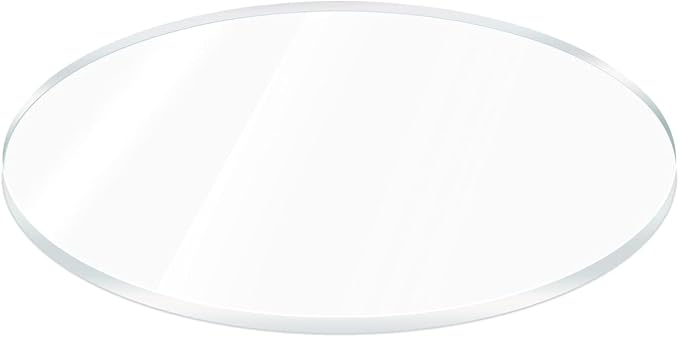 Marketing Holders Clear Acrylic Round 17" DIY Blank 1/8" Thick See Through Plexiglass Tile for Window Glass Replacement in RVs Motorhomes and Boats