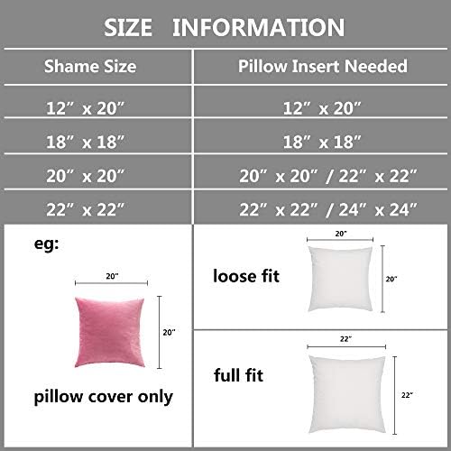 Stellhome Pack of 2 Velvet Pillow Covers Square Decorative Cushion Covers for Bed Couch Sofa Bench, 20 x 20 inch (50 x 50 cm), Hot Pink