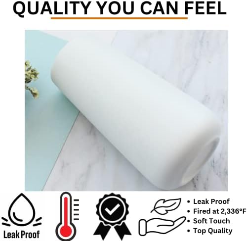 DECORPIA White Ceramic Vase - Modern Flower Vase for Home Decor - Cute Vase for Pampas Grass - Desk Aesthetic Room Decor- Farmhouse Decor - Living Room - Dining Table - Office - Kitchen Shelf