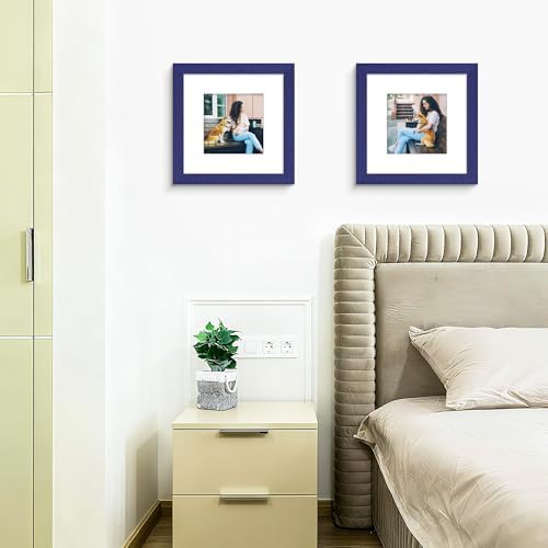 Picrit 12x12 Picture Frame Set of 12, Gallery Wall Frames, Navy Blue