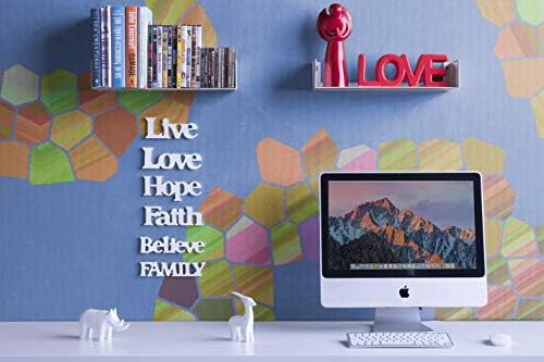 Wallniture U Shape Floating Metal Bookshelf White Set of 2