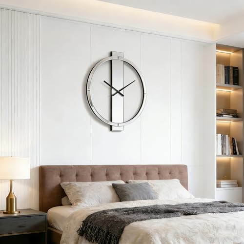 SHYFOY Wall Clock, 23" Decorative Large Clock for Living Room Decor