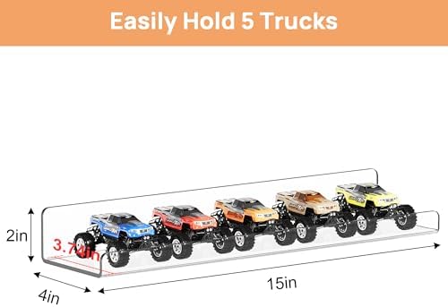 upsimples 12 Pcs 15" Acrylic Shelves for Wall Display and Storage, Clear