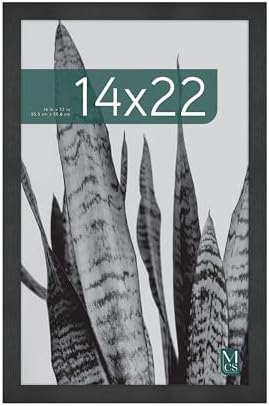 MCS Studio Gallery Poster Frame, 14x22, Black Woodgrain, 1-Pack