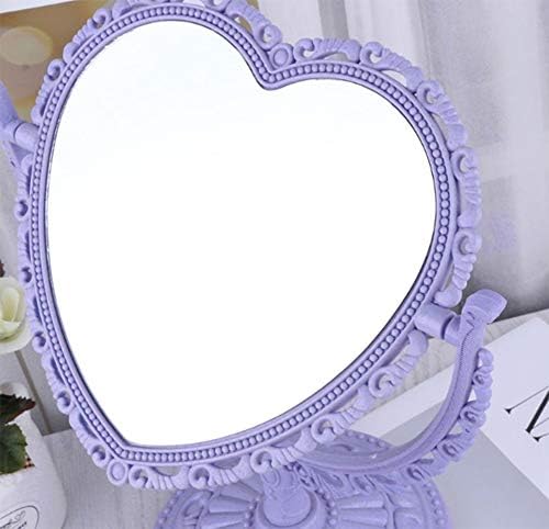 AKOAK Heart-Shaped Cosmetic Mirror, Purple