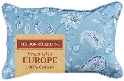 Maison d' Hermine Throw Pillow Covers 100% Cotton (12" x 20" - Pack of 1)