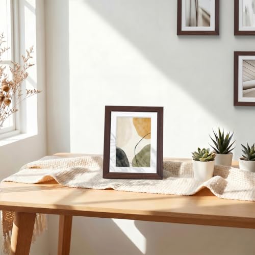 Vittanly 5x7 Picture Frames Set of 5, Wall Mount or Tabletop Display