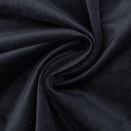 Black Euro Decorative Velvet Throw Pillow Covers 26x26 inch Set of 2 with Zipper Luxury Soft Solid Square Cushion Covers Case for Sofa Couch Bed Living Room