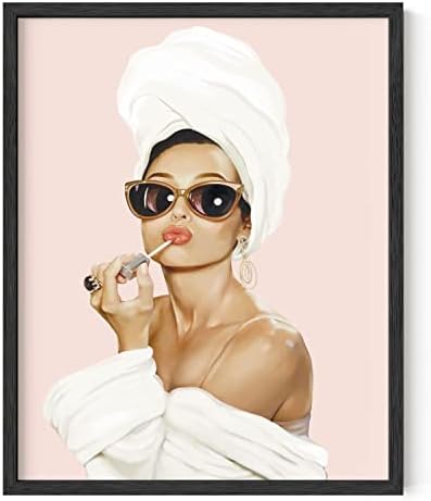 HAUS AND HUES Audrey Hepburn Wall Art Vogue Wall Decor | Audrey Hepburn Poster Hollywood Wall Art | Famous Woman Art Prints Individual (Black Frame, 16x20)