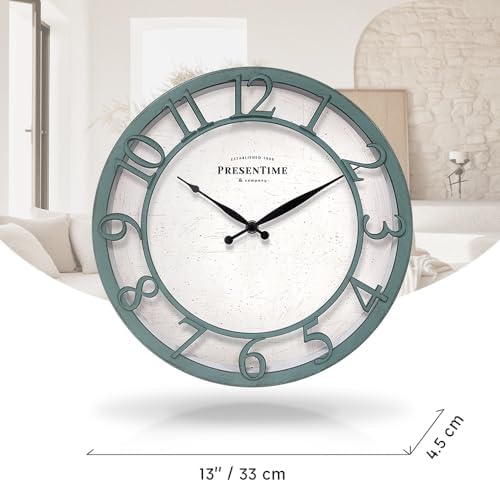 Presentime 13" Farmhouse Series Wall Clock