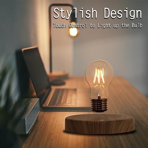 Levitating Floating Light Bulb, Magnetic Levitation Wireless Bulb Lamp