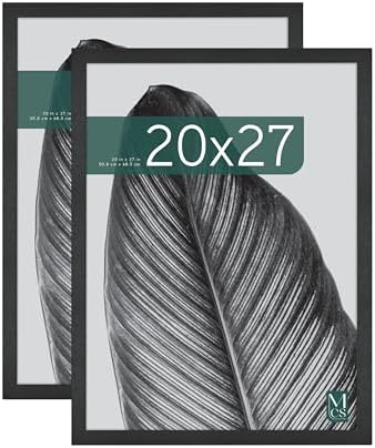 MCS Studio Gallery Poster Frame, 20x27, Black Woodgrain, 2-Pack