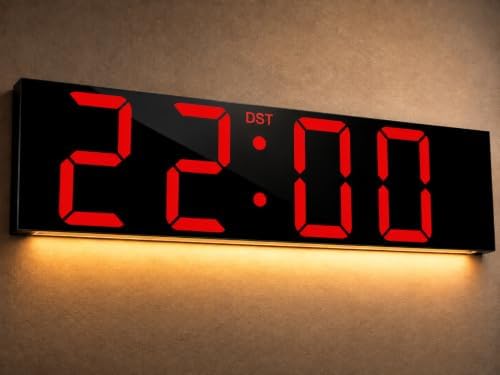 JALL 22" Extra Large Digital Wall Clock, Giant LED Display with Remote Control, Digital Clock with Jumbo Numbers, Countdown Timer for Gym, Office, Living Room, Classroom, Home Décor, Warehouse