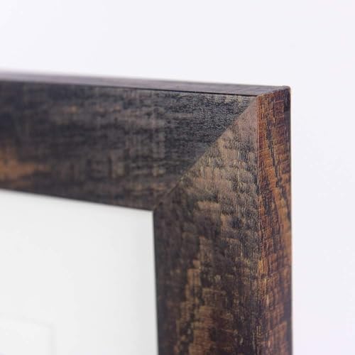 brown 5x7 Picture Frame set of 3,Display 5x7 without Mat or 4x6 with Mat