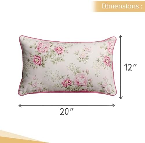 Maison d' Hermine Throw Pillow Covers 100% Cotton (12" x 20" - Pack of 1)