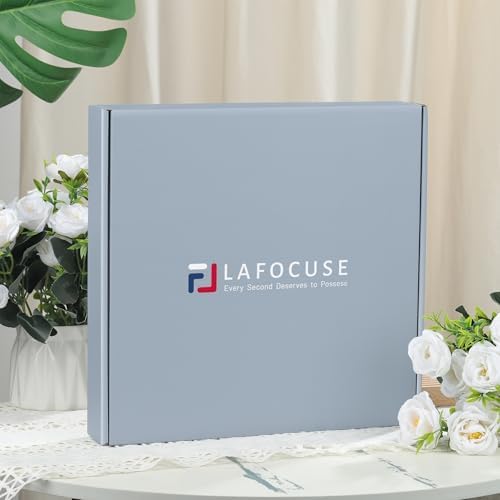 Lafocuse 12 inch Modern Analog White and Rose Gold Wall Clock