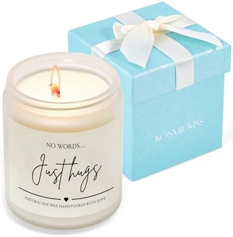 Sympathy Gifts for Loss of Loved One, 9 OZ Soy Wax Candle Memorial Gifts