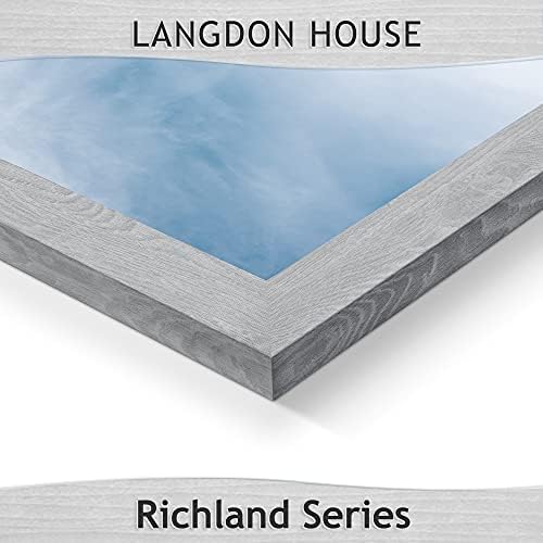 Langdon House 5x7 Picture Frames (Ash Gray, 6 Pack) Woodgrain Style, Richland Collection