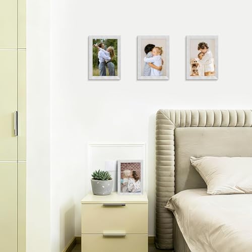 Picrit 4x6 Picture Frame Set of 12, Modern Gallery Wall Frames, Silver